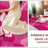 Ultra Soft Area Rug, Non Slip, Stain Resistant, Washable Area Rugs for Living Room, Bedroom, coquette bow bath mat(Pink)