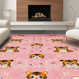 Ultra Soft Area Rug, Non Slip, Stain Resistant, Washable Area Rugs for Living Room, Bedroom, Whimsical Soft Pastel Decor(Pink)
