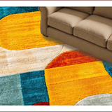 Ultra Soft Area Rug, Non Slip, Stain Resistant, Washable Area Rugs for Living Room, Bedroom, Vibrant Multicolor Poolside Non-Slip Porch Mat(Red)