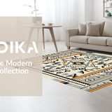 Tribal Ethnic Geometric Delight(Beige)