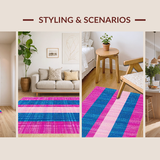 Bold Geometric Color Fusion Style(Blue)