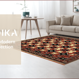 Ultra Soft Area Rug, Non Slip, Stain Resistant, Washable Area Rugs for Living Room, Bedroom, Western Star Vintage Runner(Beige)