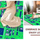 Whimsical Non Toxic Cityscape Design(Green)