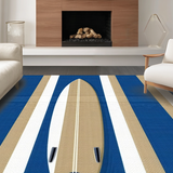 Vibrant Surfboard Shaped Design(Beige)