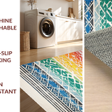 Charming Earthy Rainbow Motif(Red)