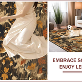 Ultra Soft Area Rug, Non Slip, Stain Resistant, Washable Area Rugs for Living Room, Bedroom, Charming Lodge Bear Imagery(Brown)