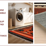 Ultra Soft Area Rug, Non Slip, Stain Resistant, Washable Area Rugs for Living Room, Bedroom, Southwest Chocolate Living Room Non-Slip Area Rug(Brown)
