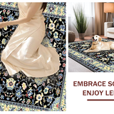 Stylish Earth Tone Floral Motif(Black)