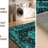 Luxurious Geometric Blue Tones(Blue)