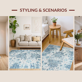 Contemporary Floral Symmetry Concept(Blue)