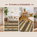 Ultra Soft Area Rug, Non Slip, Stain Resistant, Washable Area Rugs for Living Room, Bedroom, Rustic Animal Print Aesthetic(Beige)