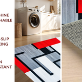 Contemporary Vibrant Geometric Layout(Red)