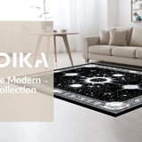 Striking Sun and Moon Abstract Theme(Black)