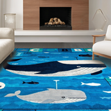 Cozy Underwater Alphabetic Illustration(Blue)