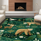 Vibrant Green Wildlife Silhouette(Green)