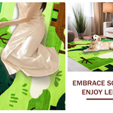 Ultra Soft Area Rug, Non Slip, Stain Resistant, Washable Area Rugs for Living Room, Bedroom, Whimsical Toy Animal Display Rug(Green)
