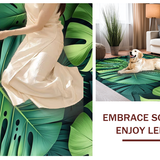 Ultra Soft Area Rug, Non Slip, Stain Resistant, Washable Area Rugs for Living Room, Bedroom, Serene Nature-Inspired Design Piece(Green)