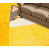 Ultra Soft Area Rug, Non Slip, Stain Resistant, Washable Area Rugs for Living Room, Bedroom, Playful Toast Patterned Delight(Yellow)