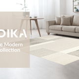Ultra Soft Area Rug, Non Slip, Stain Resistant, Washable Area Rugs for Living Room, Bedroom, Vibrant Boho Geometric Aesthetic(Beige)