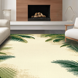 Artful Distressed Jungle Imagery(Beige)