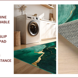 Contemporary Grey Swirl Motif(Green)