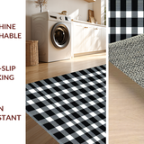 Sophisticated Black and White Tiled Look(Black)