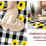 Whimsical Yellow Floral(Black)