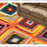 Stylish Checkered Design with Flair(Orange)