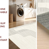 Geometric Cream Wavy Aesthetic(Beige)