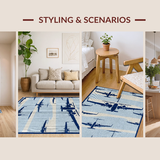 Vibrant Square Shape Decorative(Blue)