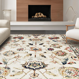 Chic Vintage Distressed Floral Design(Beige)