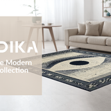 Ultra Soft Area Rug, Non Slip, Stain Resistant, Washable Area Rugs for Living Room, Bedroom, Chic Neutral Tones with Tassels(White)