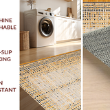 Ultra Soft Area Rug, Non Slip, Stain Resistant, Washable Area Rugs for Living Room, Bedroom, Lively Distinctive Western Aesthetic(Beige)