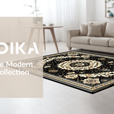 Chic Earthy Toned Circular Design(Black)