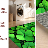Ultra Soft Area Rug, Non Slip, Stain Resistant, Washable Area Rugs for Living Room, Bedroom, Playful St. Patrick's Day Aesthetic(Green)
