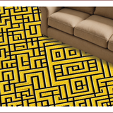Ultra Soft Area Rug, Non Slip, Stain Resistant, Washable Area Rugs for Living Room, Bedroom, Black and Gold Entryway Non-Slip Modern Doormat(Gold)