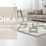 Contemporary Grey Diamond Mosaic(Gray)