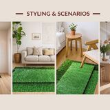 Modern Faux Grass Serenity(Green)