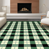 Charming Rustic Green Plaid Style(Green)