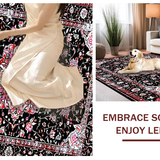 Modern Elegant Floral Geometry(Black)
