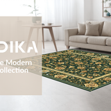 Luxurious Gold Accented Tiled Motif(Green)