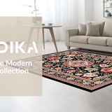 Contemporary Textured Leaf Design(Red)