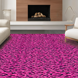 Ultra Soft Area Rug, Non Slip, Stain Resistant, Washable Area Rugs for Living Room, Bedroom, Feminine Blush Animal Print Aesthetic(Pink)