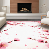 Ultra Soft Area Rug, Non Slip, Stain Resistant, Washable Area Rugs for Living Room, Bedroom, Graceful Modern Floral Fusion(Pink)
