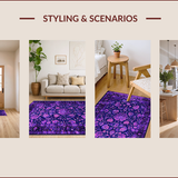 Vibrant Vintage Paisley Aesthetic(Purple)