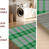 Artistic Greenish Grey Geometric Motif(Green)