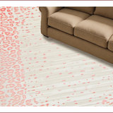 Ultra Soft Area Rug, Non Slip, Stain Resistant, Washable Area Rugs for Living Room, Bedroom, Vibrant Leopard Pattern Fusion(Pink)