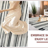Ultra Soft Area Rug, Non Slip, Stain Resistant, Washable Area Rugs for Living Room, Bedroom, Elegant Earthy Tone Geometric Design(Gray)
