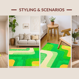 Enchanting Circular Plush Aesthetic(Green)