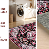 Elegant Distressed Patterned Motif(Black)